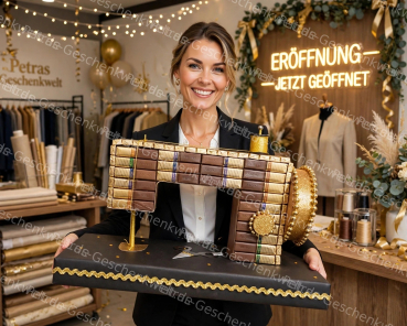 Große Pralinen Nähmaschine zum Geburtstag